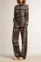 Golden Goose Paisley Print Wijde Pijp Broek Gray Dames - Thumbnail 1