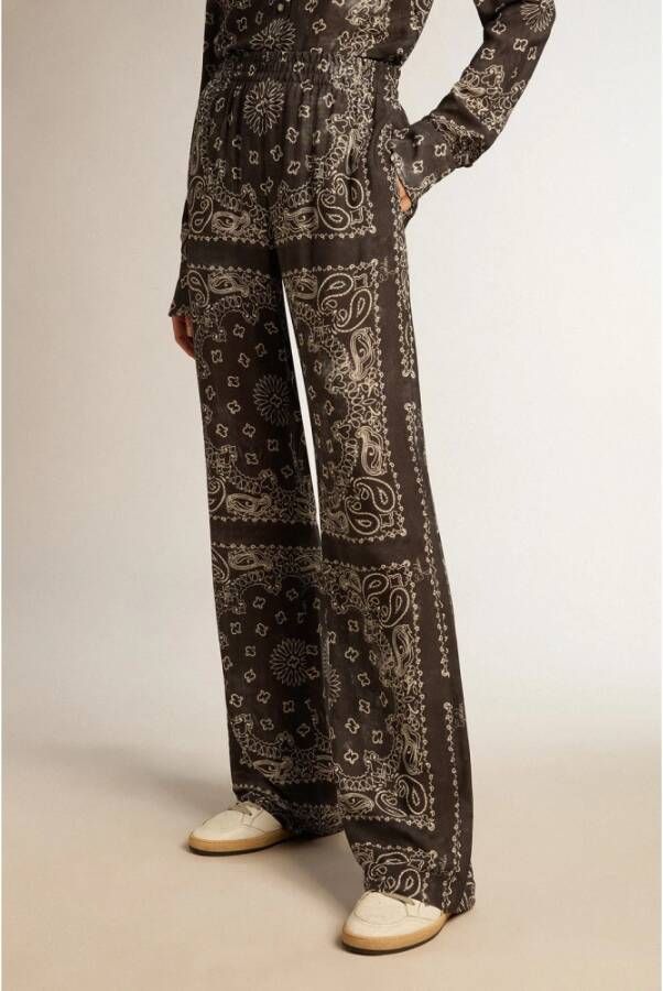 Golden Goose Joggingbroek met Paisleyprint Gray Dames