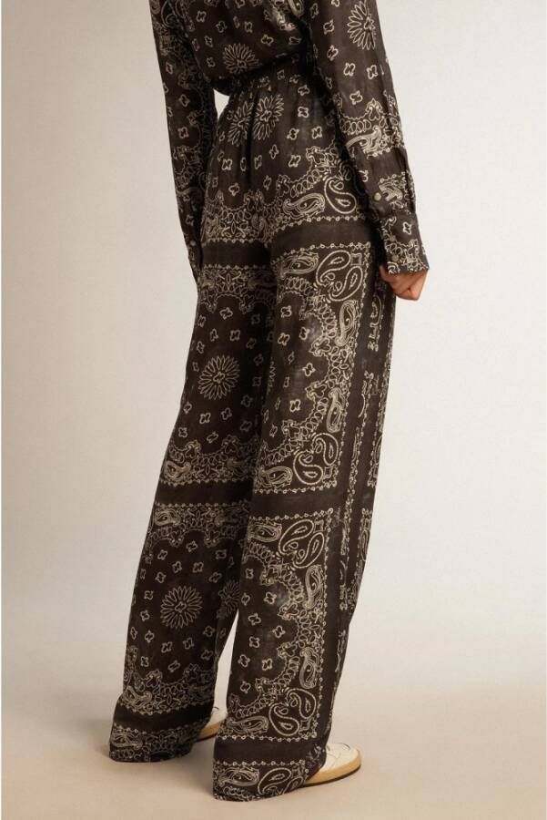 Golden Goose Joggingbroek met Paisleyprint Gray Dames