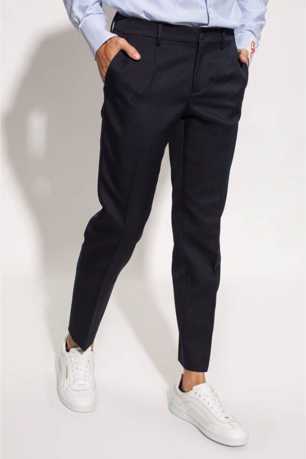Golden Goose Pleit-front broek Blauw Heren