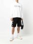 Golden Goose Zwarte katoenen shorts met witte sterren Black Heren - Thumbnail 2