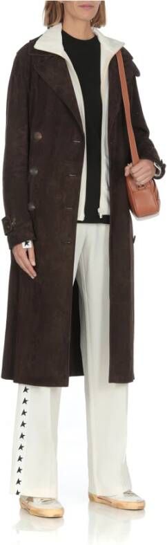 Golden Goose Straight Trousers Wit Dames