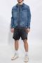 Golden Goose Regular Katoenen Grijze T-shirt met Distressed Logo Gray Heren - Thumbnail 2