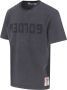 Golden Goose Regular Katoenen Grijze T-shirt met Distressed Logo Gray Heren - Thumbnail 4