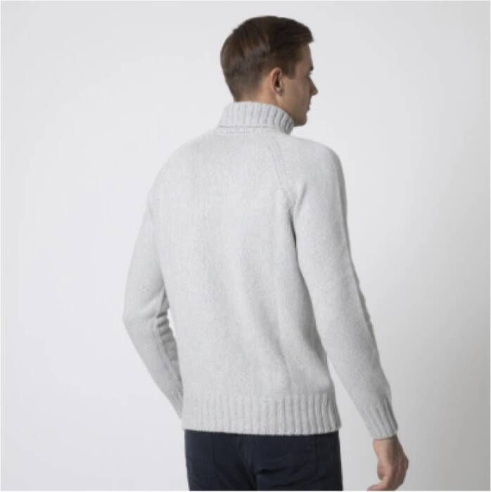 Gran Sasso Blauw-Beige Gemêleerde Coltrui Gray Heren