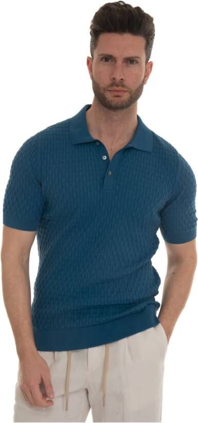 Gran Sasso Jersey polo shirt Blauw Heren