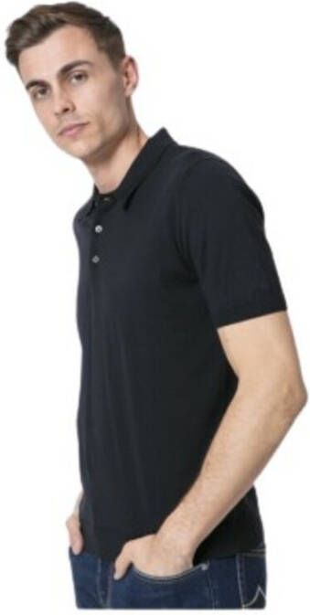Gran Sasso Gebreide poloshirt Zwart Heren