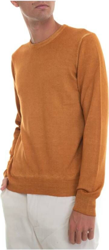 Gran Sasso Round-neck pullover Oranje Heren