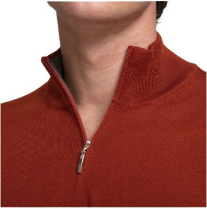 Gran Sasso Roesttrui met ritssluiting Rood Heren