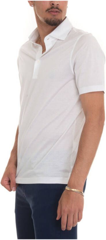 Gran Sasso Polo shirt met korte mouwen Wit Heren