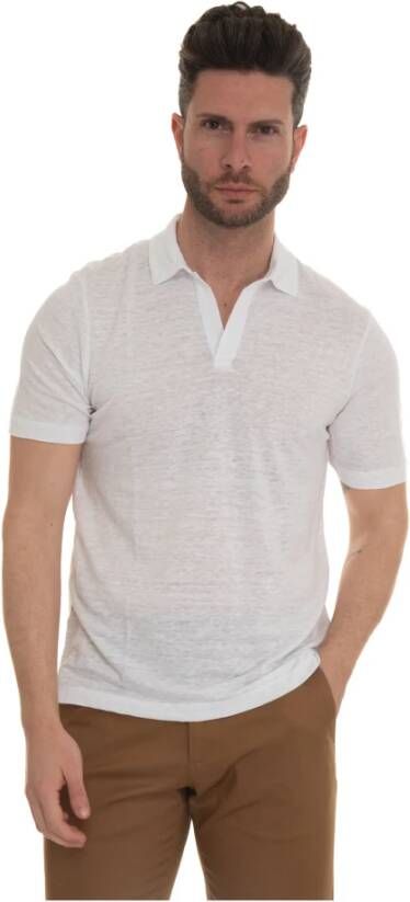 Gran Sasso Short sleeve polo shirt Wit Heren