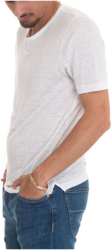 Gran Sasso T-shirt met korte mouwen en rondeek Wit Heren