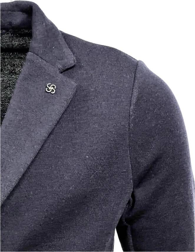Gran Sasso Travelwool Navy Jas Blauw Heren