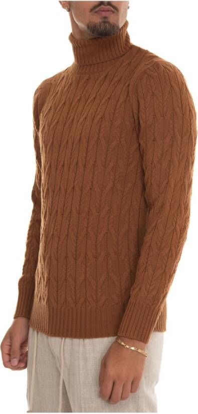 Gran Sasso Turtleneck pullover Bruin Heren