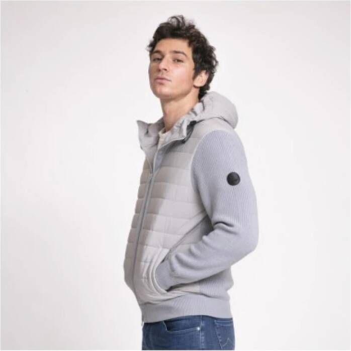 Gran Sasso Sweater met rits Paars Heren