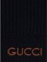 Gucci Blauwe Gebreide Jas met Geborduurd Logo Blue Heren - Thumbnail 6