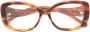 Gucci Oversized Rechthoekige Brillen Brown Dames - Thumbnail 4