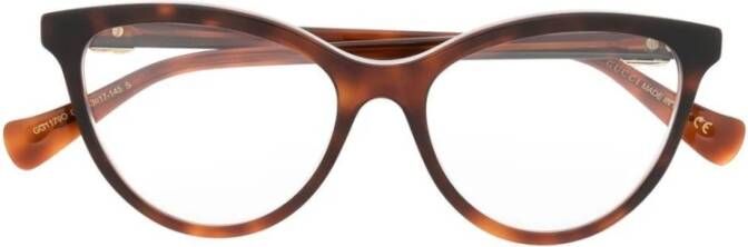 Gucci Bril Bruin Dames