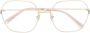 Gucci Metalen optische bril voor dames Yellow Unisex - Thumbnail 2