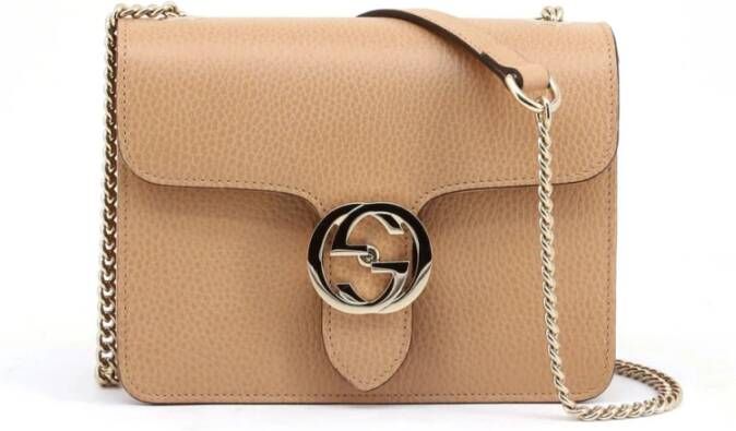 Gucci Cross Body Tas Beige Dames