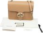 Gucci Interlocking GG Leren Crossbodytas Beige Dames - Thumbnail 5