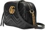 Gucci GG Marmont Small Matelassé Shoulder Tas Zwart Dames - Thumbnail 2