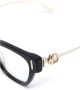 Gucci Delicate Cat-Eye Zonnebril met Afneembare Metalen Ketting Black Unisex - Thumbnail 5