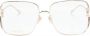 Gucci Vintage Oversize Vierkante Zonnebril Yellow Unisex - Thumbnail 2