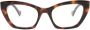 Gucci Gedurfde Cat-Eye Zonnebril Brown Unisex - Thumbnail 2