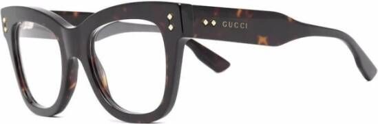 Gucci Glasses Bruin Dames