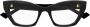 Gucci Dames Cateye Bril in Zwart Acetaat Montuur Black Dames - Thumbnail 2