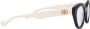 Gucci Dames Cat-eye Bril in Zwart en Beige Black Dames - Thumbnail 3