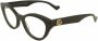 Gucci Minimalistische Cat-Eye Zonnebril Black Unisex - Thumbnail 4