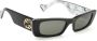 Gucci Rechthoekige zonnebril met kostbare parelmoer afwerking Black Heren - Thumbnail 2