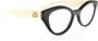 Gucci Dames Cat-eye Bril in Zwart en Beige Black Dames - Thumbnail 2
