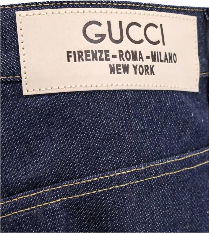 Gucci Herenkleding Jeans Blauw Aw23 Blue Heren