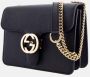 Gucci Interlocking Schoudertas Black Dames - Thumbnail 4