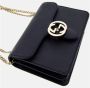 Gucci Interlocking Schoudertas Black Dames - Thumbnail 5