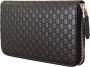 Gucci Elegante Zwarte Leren Portemonnee met Rits Black Dames - Thumbnail 4
