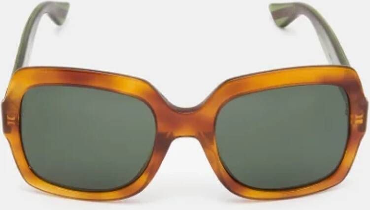 Gucci Vintage Pre-owned Acetate sunglasses Brown Dames