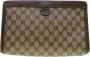 Gucci Vintage Pre-owned Canvas clutches Bruin Dames - Thumbnail 2