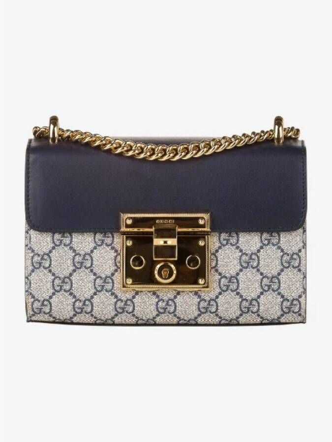 Gucci Vintage Tweedehands schoudertas Blauw Dames
