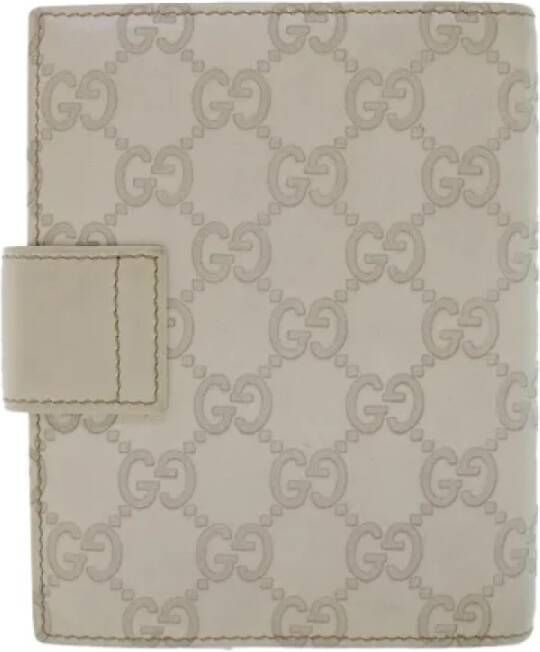 Gucci Vintage Pre-owned Canvas home-office White Dames