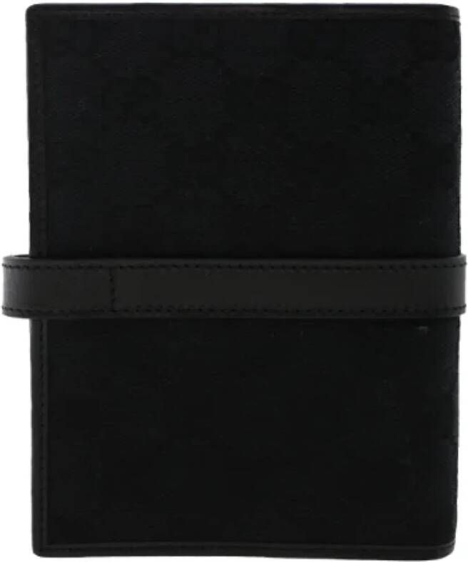 Gucci Vintage Pre-owned Canvas wallets Black Dames