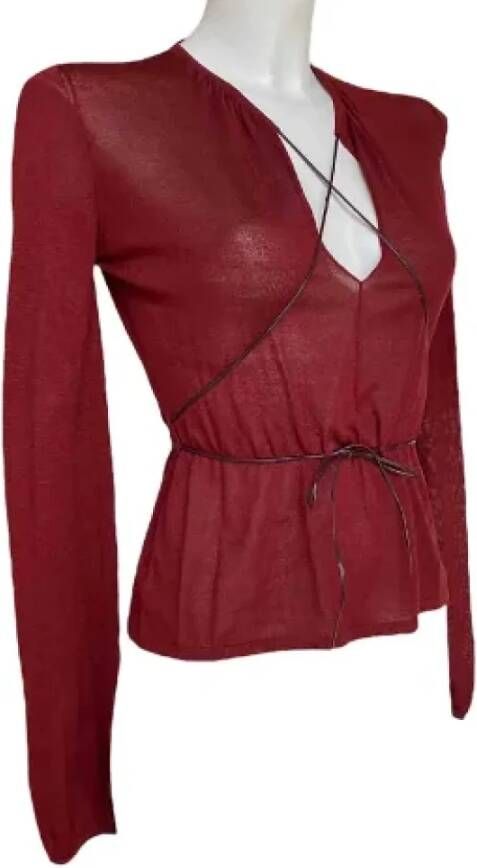 Gucci Vintage Pre-owned Fabric tops Rood Dames