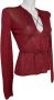 Gucci Vintage Pre-owned Fabric tops Rood Dames - Thumbnail 2