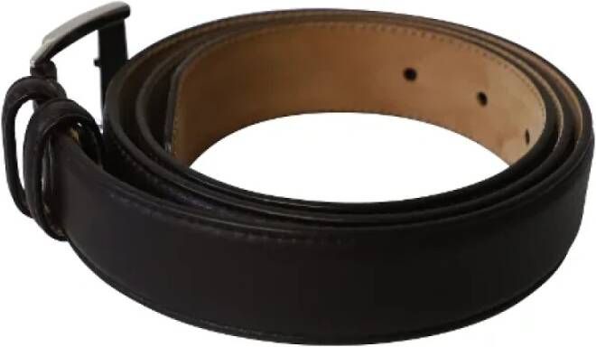 Gucci Vintage Pre-owned Leather belts Bruin Heren
