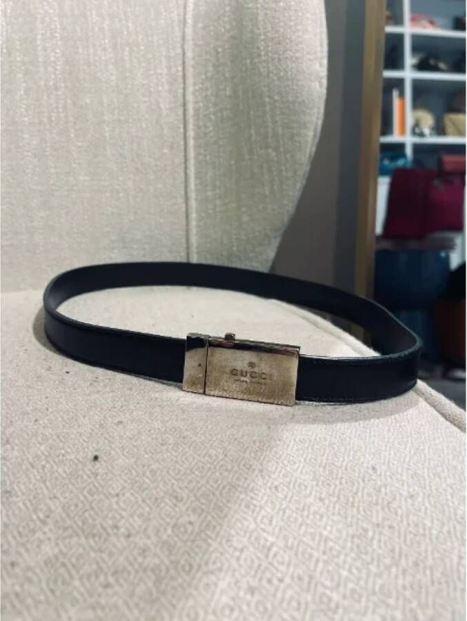 Gucci Vintage Pre-owned Leather belts Zwart Dames