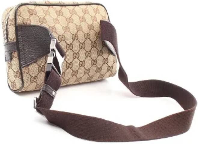 Gucci Vintage Pre-owned Leather gucci-bags Beige Dames