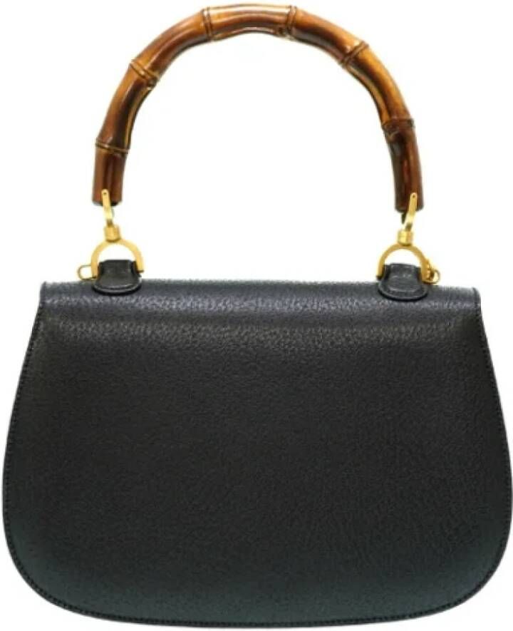 Gucci Vintage Pre-owned Leather gucci-bags Black Dames